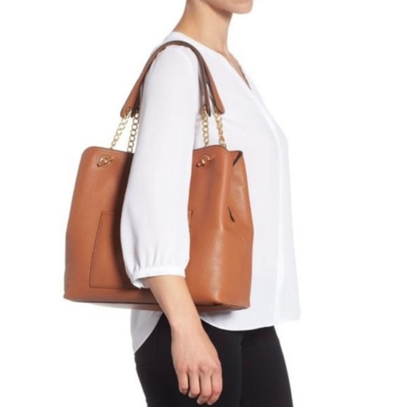 Tory Burch Chelsea Slouchy Tote tan - Picture 4 of 4